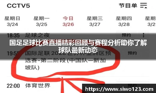 国足足球比赛直播精彩回顾与赛程分析助你了解球队最新动态